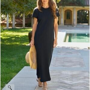 Womens Frank and Eileen HARPER
Perfect Tee Maxi Dress Black Size L EUC!